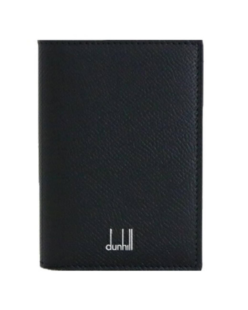 Dunhill Black Cadogan Leather Business Card Case for men