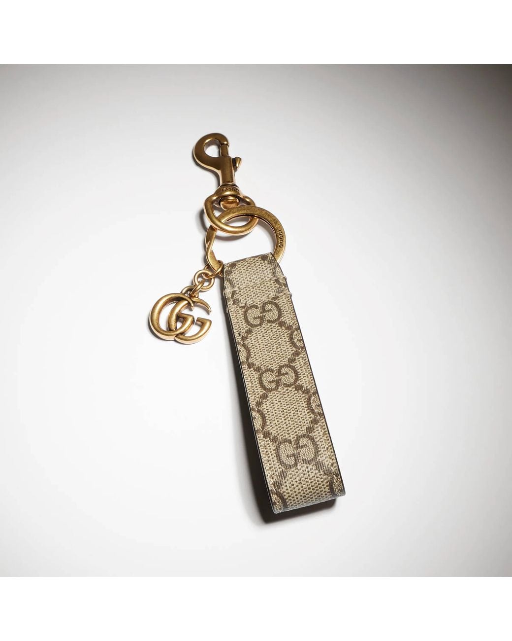 Gucci Metallic Ophidia Keychain, Gg Canvas for men