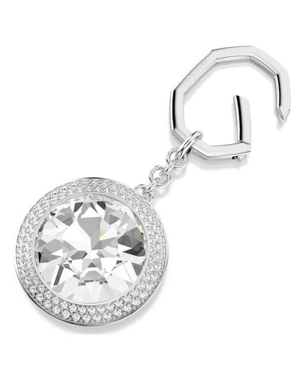 Swarovski Metallic Una Rhodium Plated Bag Charm for men