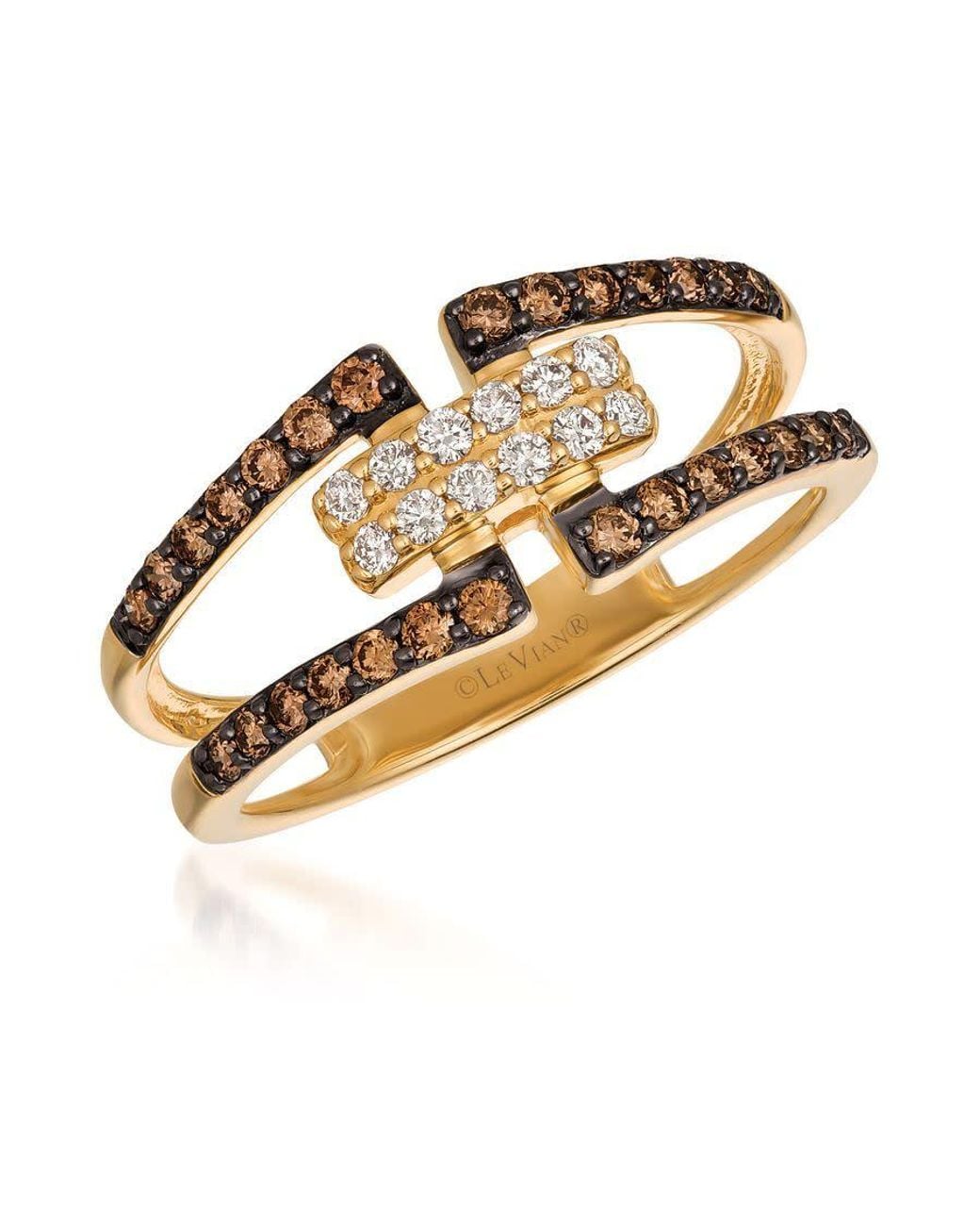 Le Vian Metallic Ladies Chocolate And Honey Statement Rings Set for men