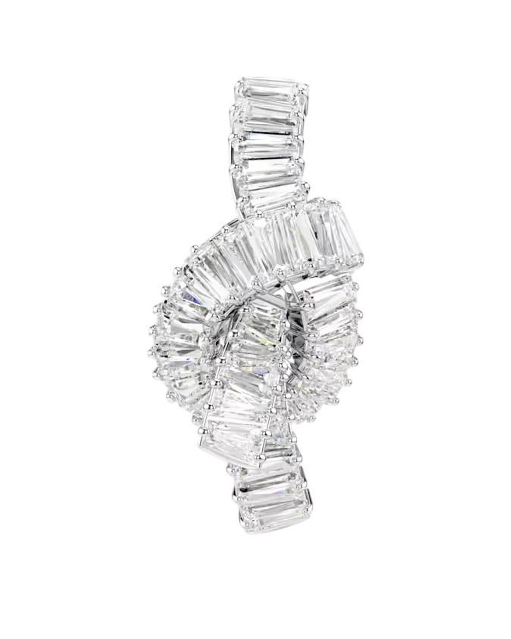 Swarovski Metallic Matrix Baguette Cut Tack Pin for men