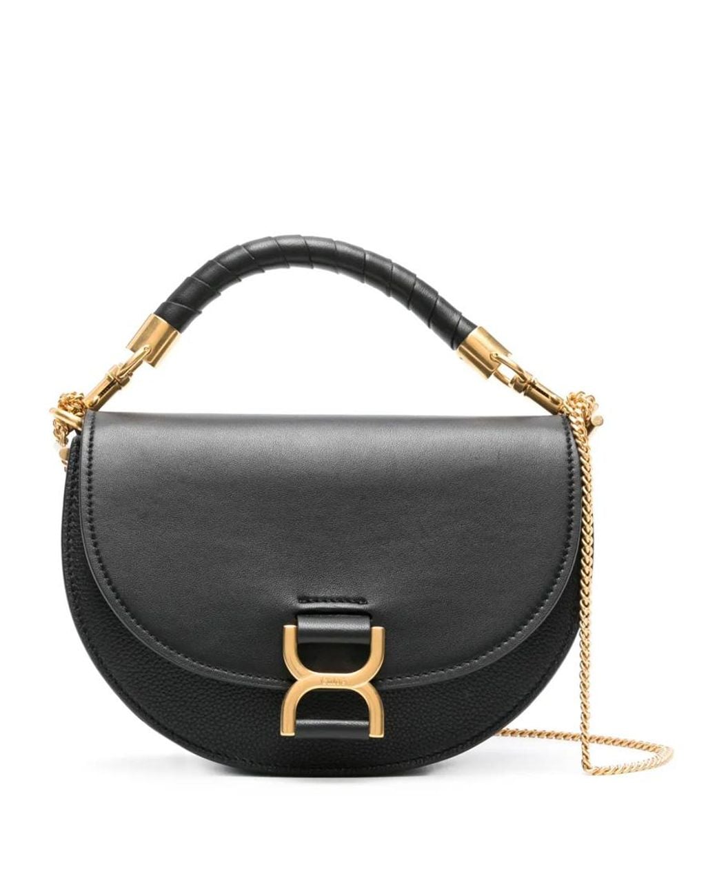 Chloé Black Marcie Chain Flap Bag
