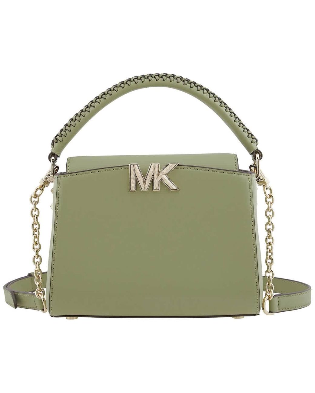 Michael Kors Karlie Small Leather Crossbody Bag in Green Lyst