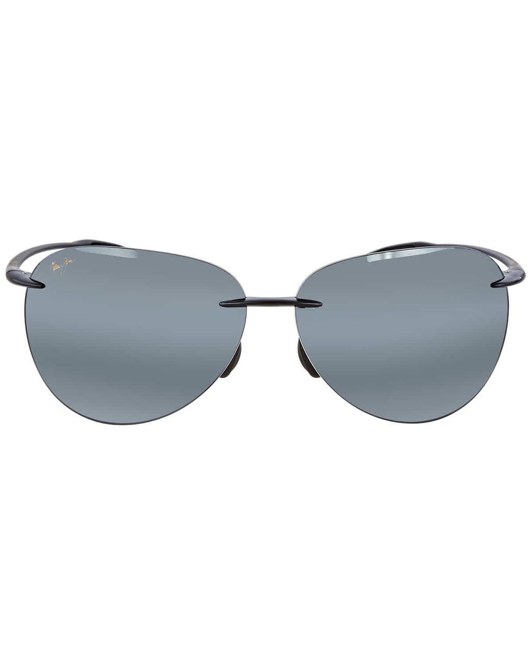 Maui Jim Sugar Beach Nuetral Grey Oval Sunglasses in Grey Lyst UK