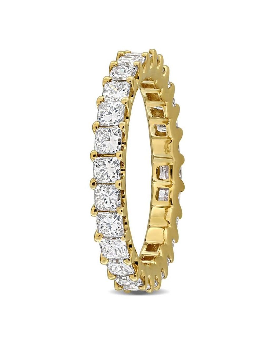 Created Forever Metallic 2 Ct Tw Princess-Cut Lab Grown Diamond Eternity Ring for men