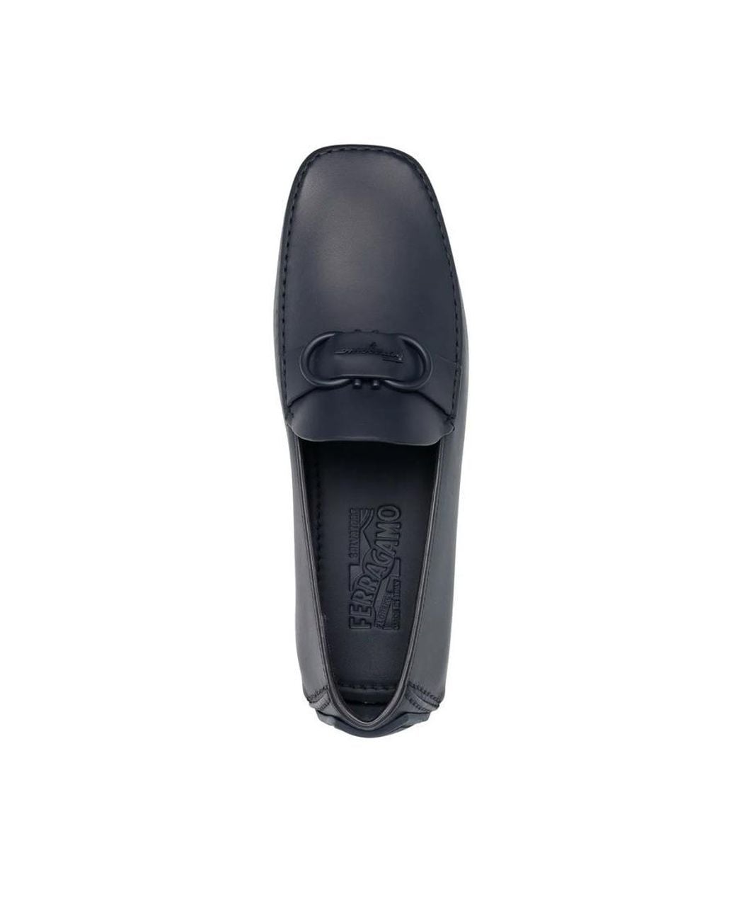 Ferragamo Blue Palinuro Slip-On Loafers for men