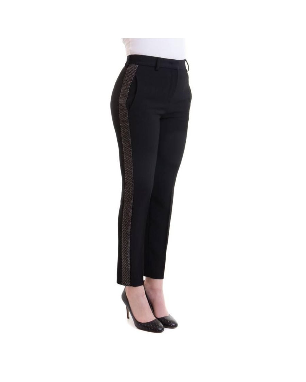 Roberto Cavalli Black Rhinestone Embellished Trousers, Brand Size 38 Us for men