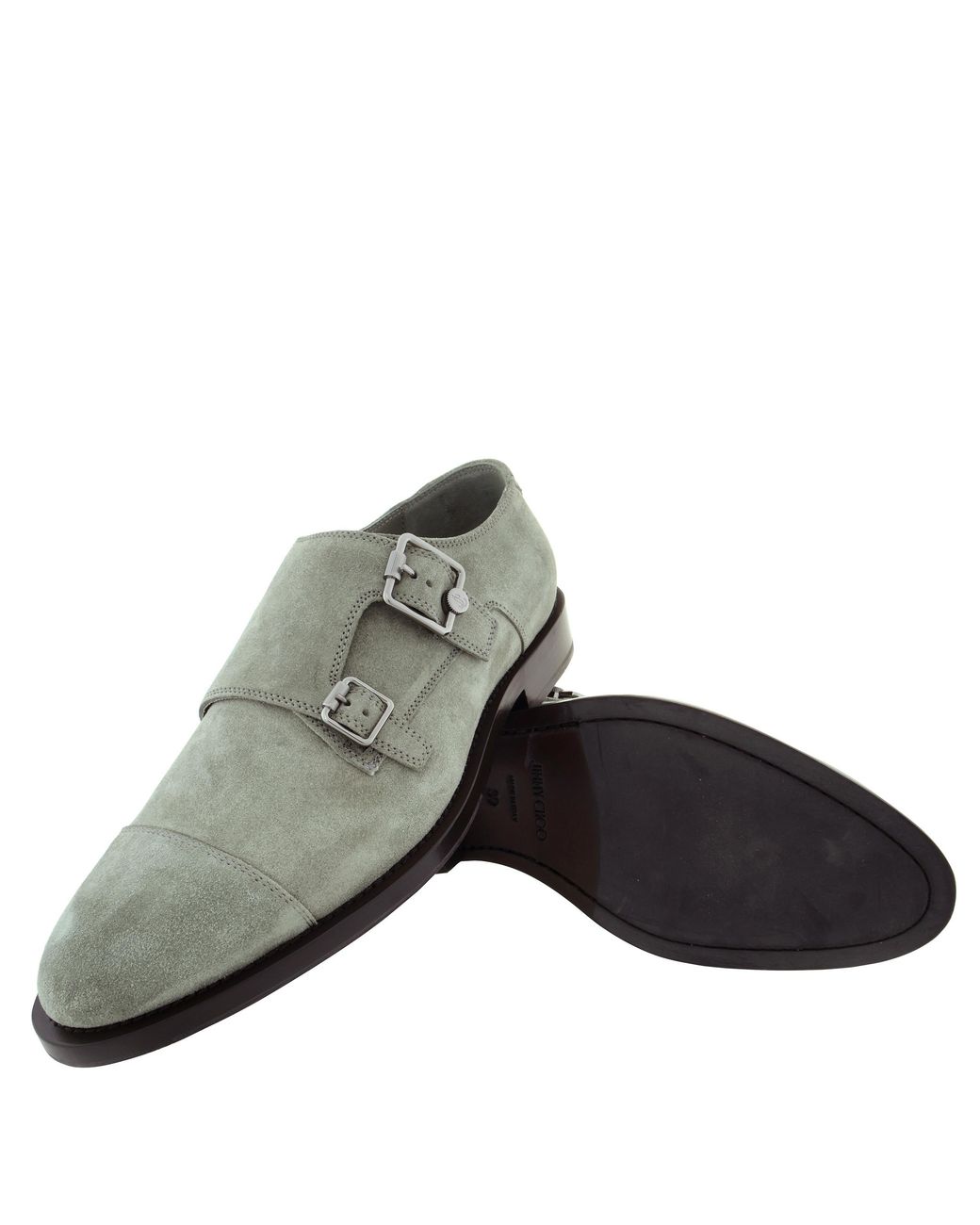Jimmy Choo Gray Finnion Monkstrap for men