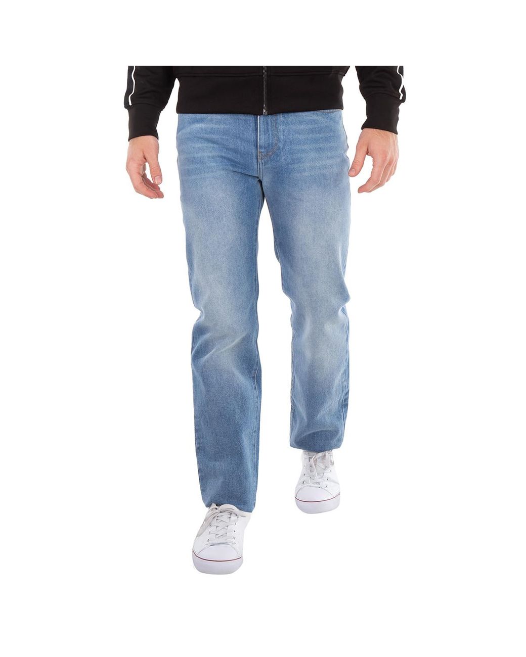 Gcds Blue Straight-Cut Denim Jeans for men