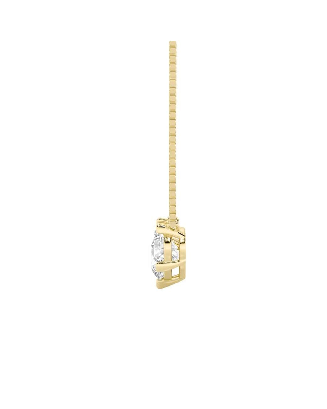 Mure And Co Metallic 2Ctw Round Shaped Lab Grown Diamond (F/Vs) Three Stone Necklace for men