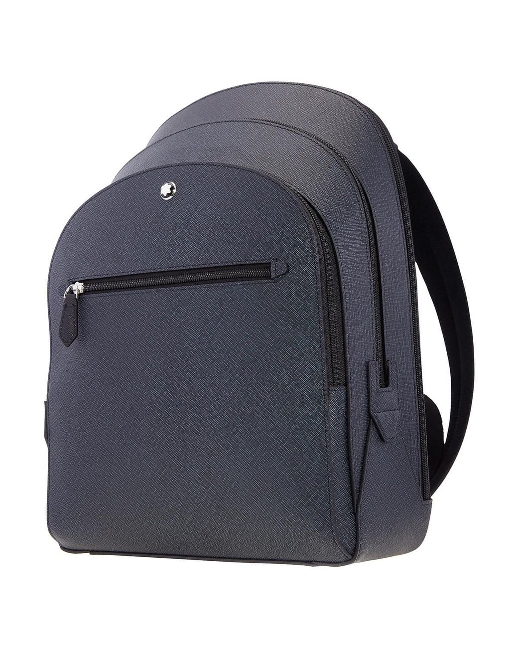 Montblanc Blue Medium Backpack With 3 Compartments