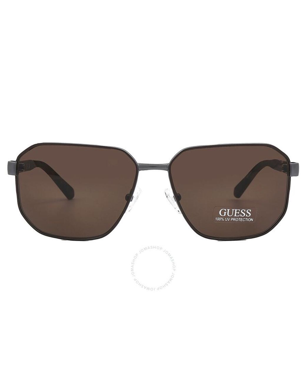 Guess Brown Oversized Sunglasses Gf5086 09e 59 for Men | Lyst UK
