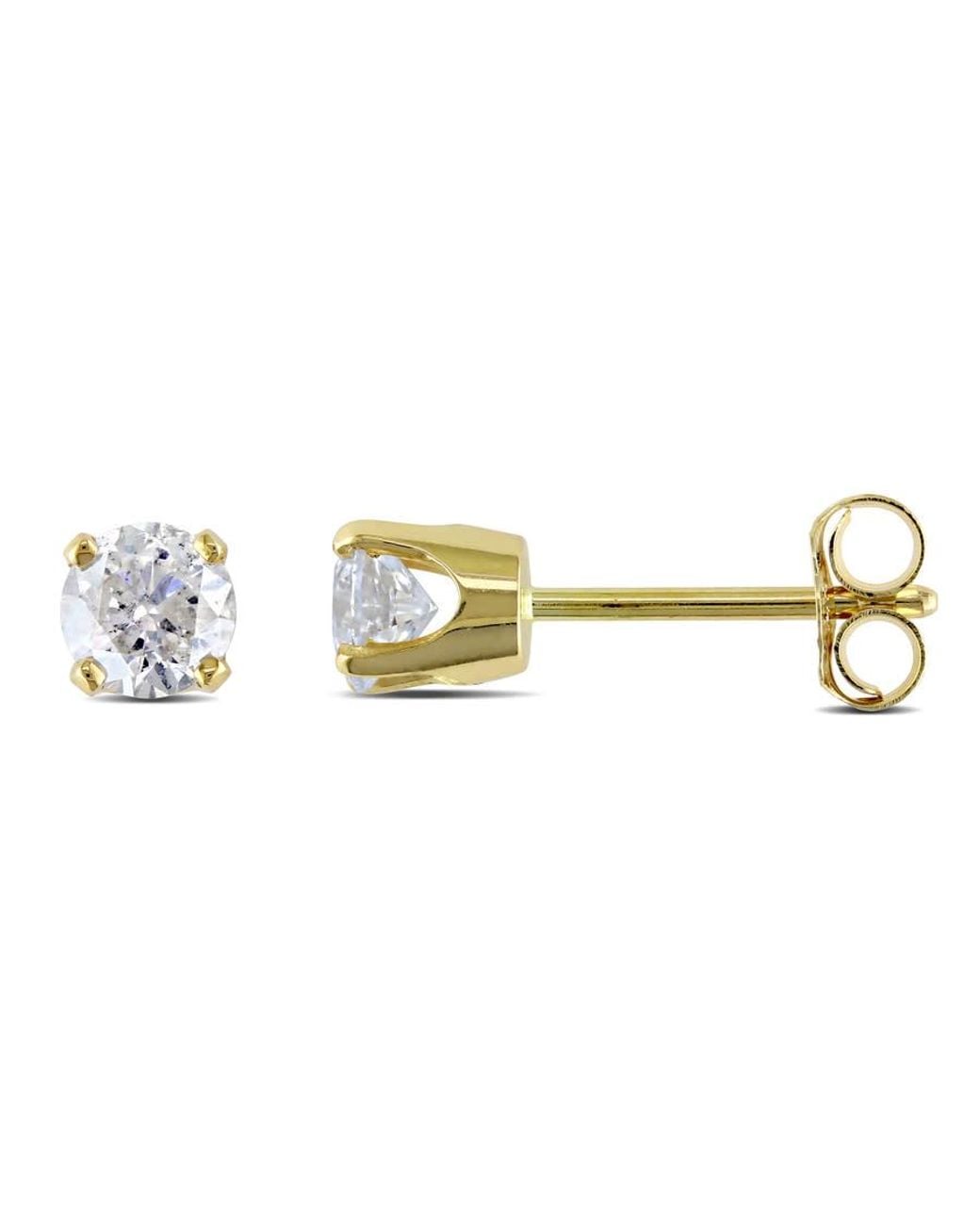 Amour Metallic 1/2 Ct Tw Diamond Stud Earrings for men