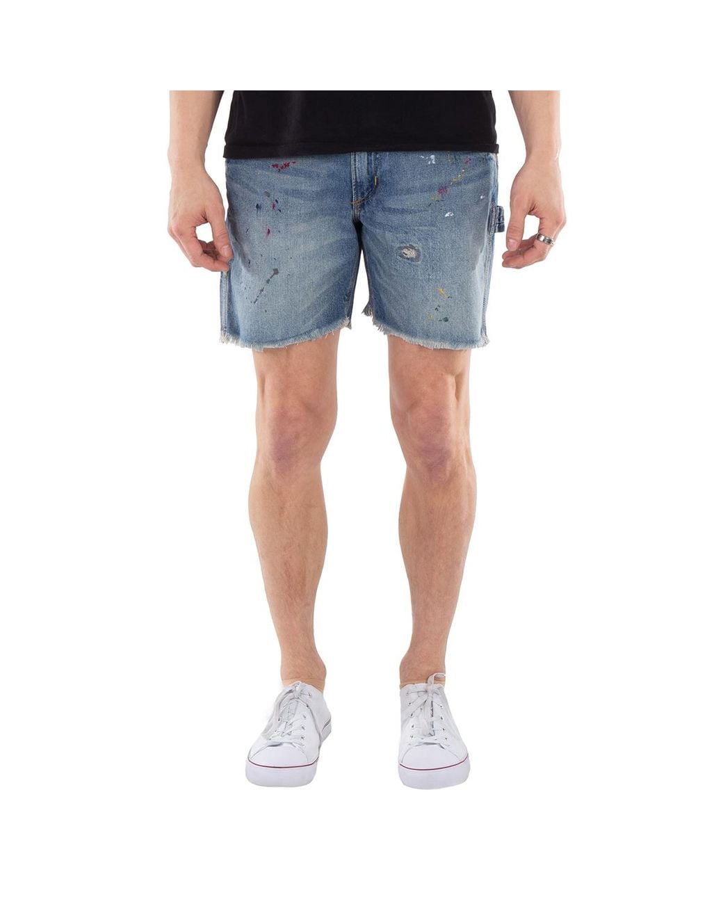 Polo Ralph Lauren Blue Dungaree-Fit Denim Shorts, Waist Size 30" for men