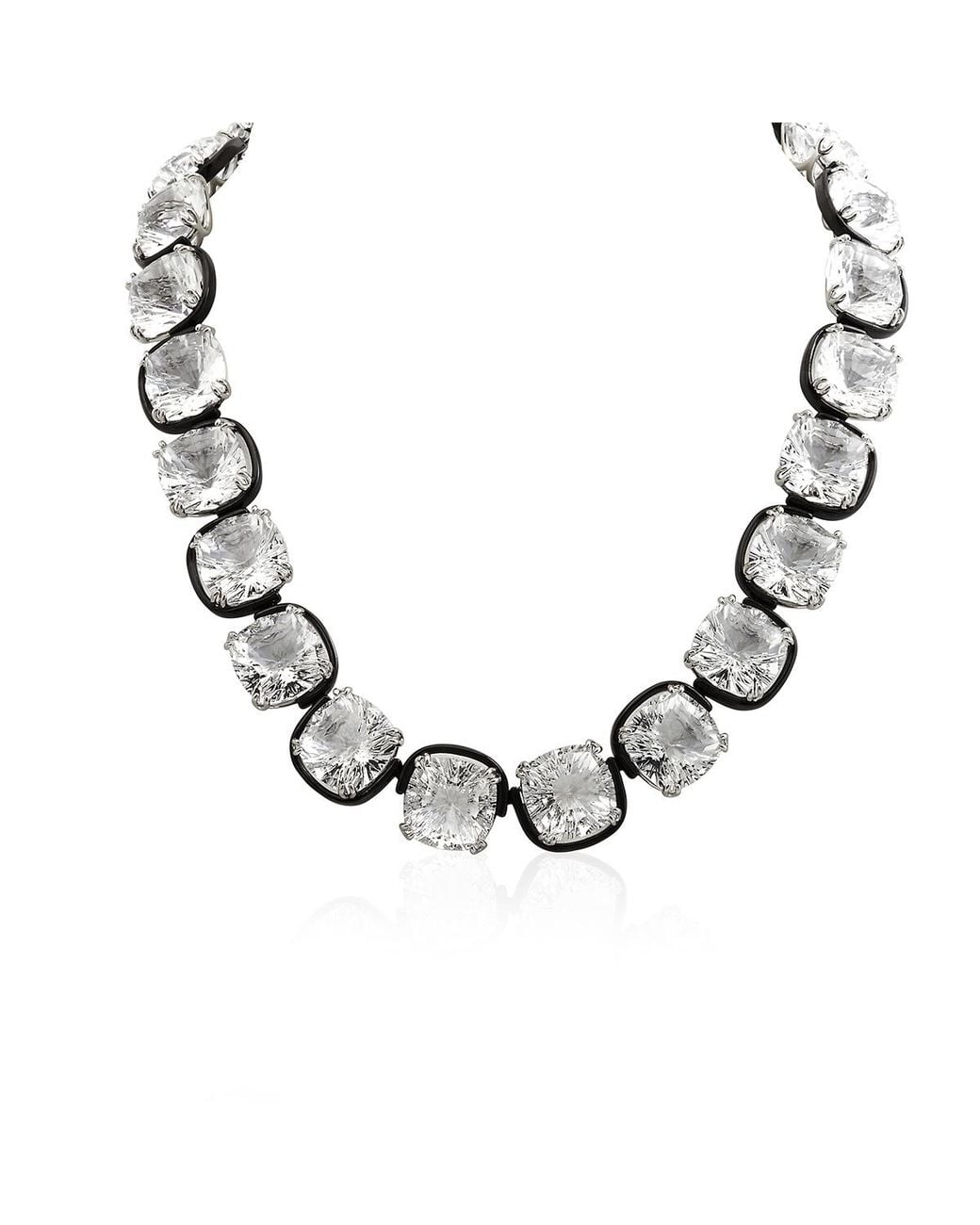 Swarovski Metallic Ladies Harmonia Cushion Cut Crystal Choker for men