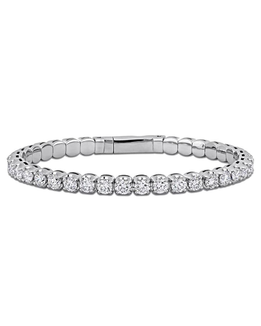 Created Forever Metallic 8 1/2 Ct Tw Lab Grown Diamond Bangle for men