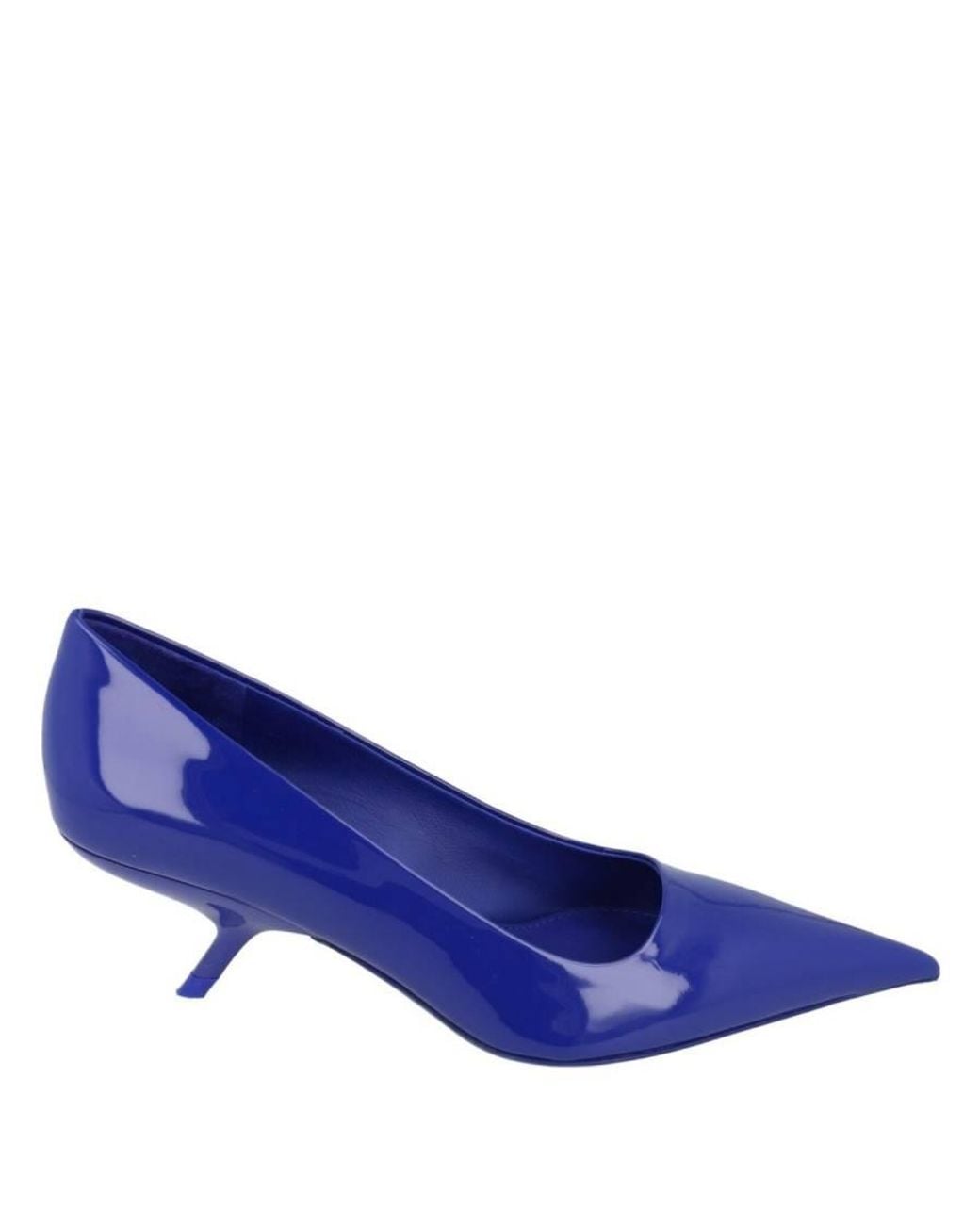 Ferragamo Blue Eva 55 Patent Leather Pumps