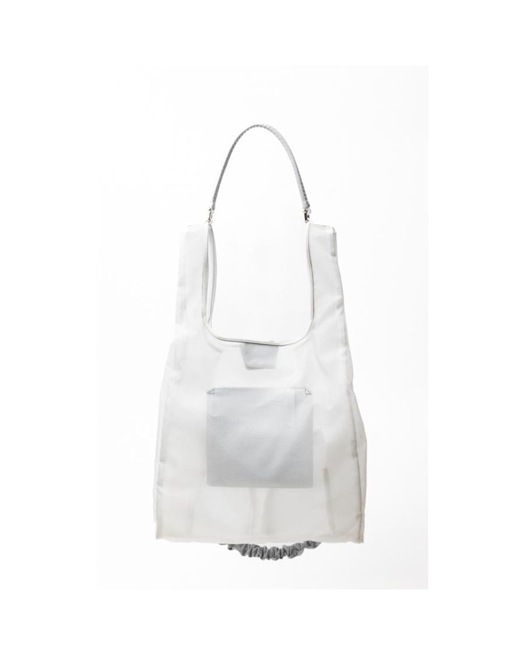 Hogan Gray Sheer Shoulder Bag