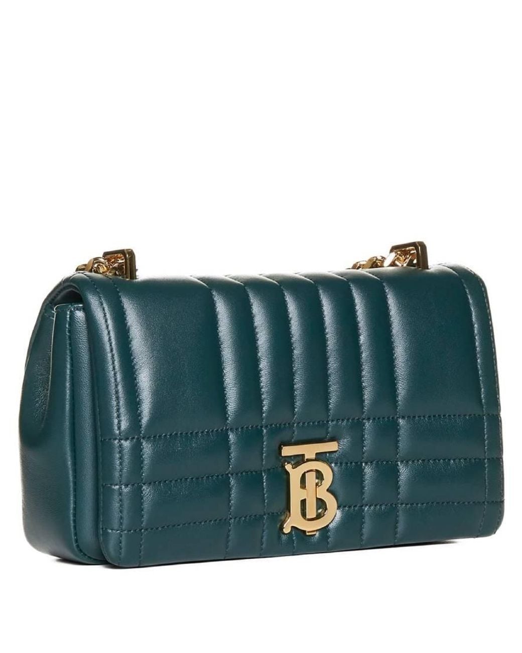 Burberry Green Lola Quilted Leather Small Camera Bag