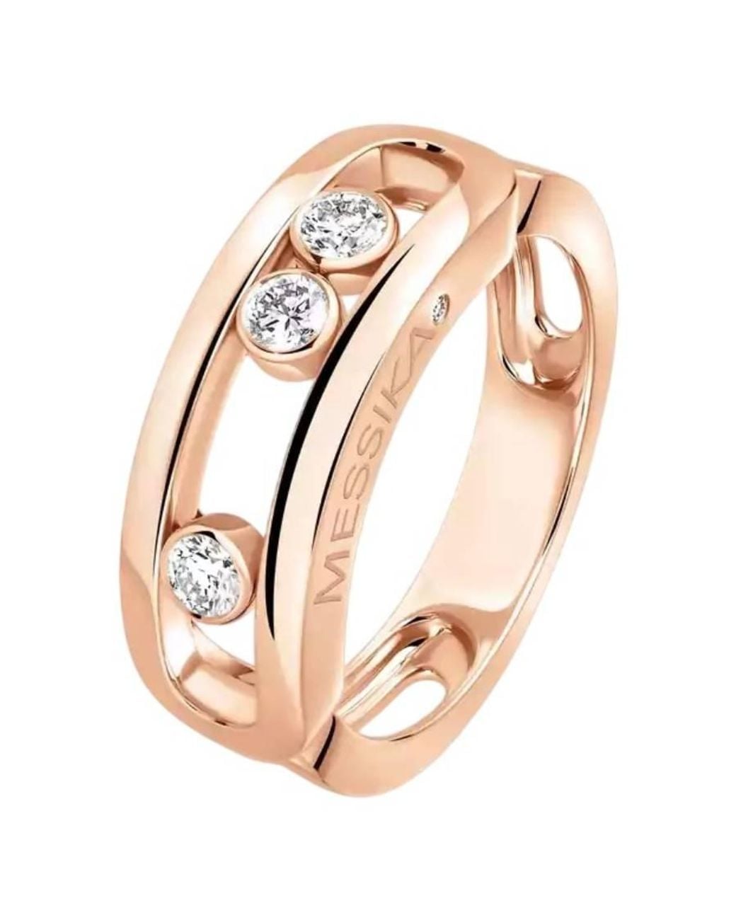 Messika Pink Move 18K Rose Diamond Ring for men