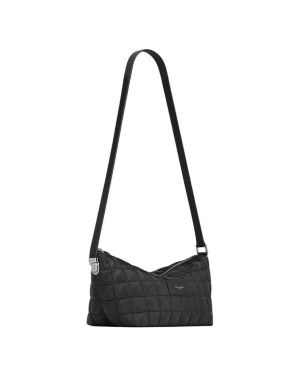 Saint Laurent Black Carre-Quilted Le Tuc Crossbody Bag for men