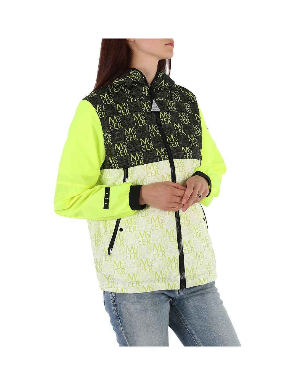 Moncler Green Ladies Open Taanlo Hooded Windbreak Jacket, Brand Size 0 (X-Small) for men