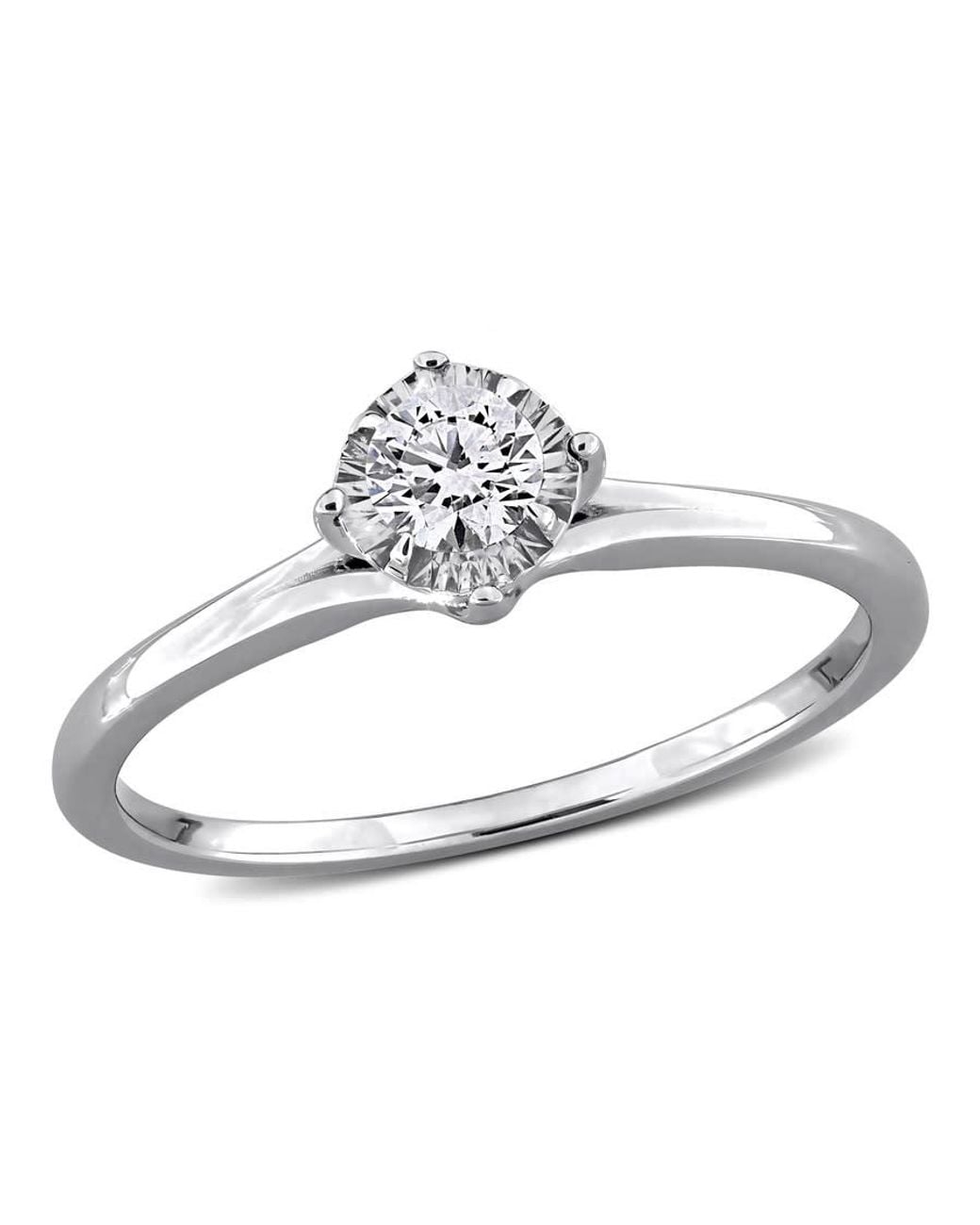 Created Forever White 1/5Ct Tw Lab-Grown Diamond Solitaire Engagement Ring for men