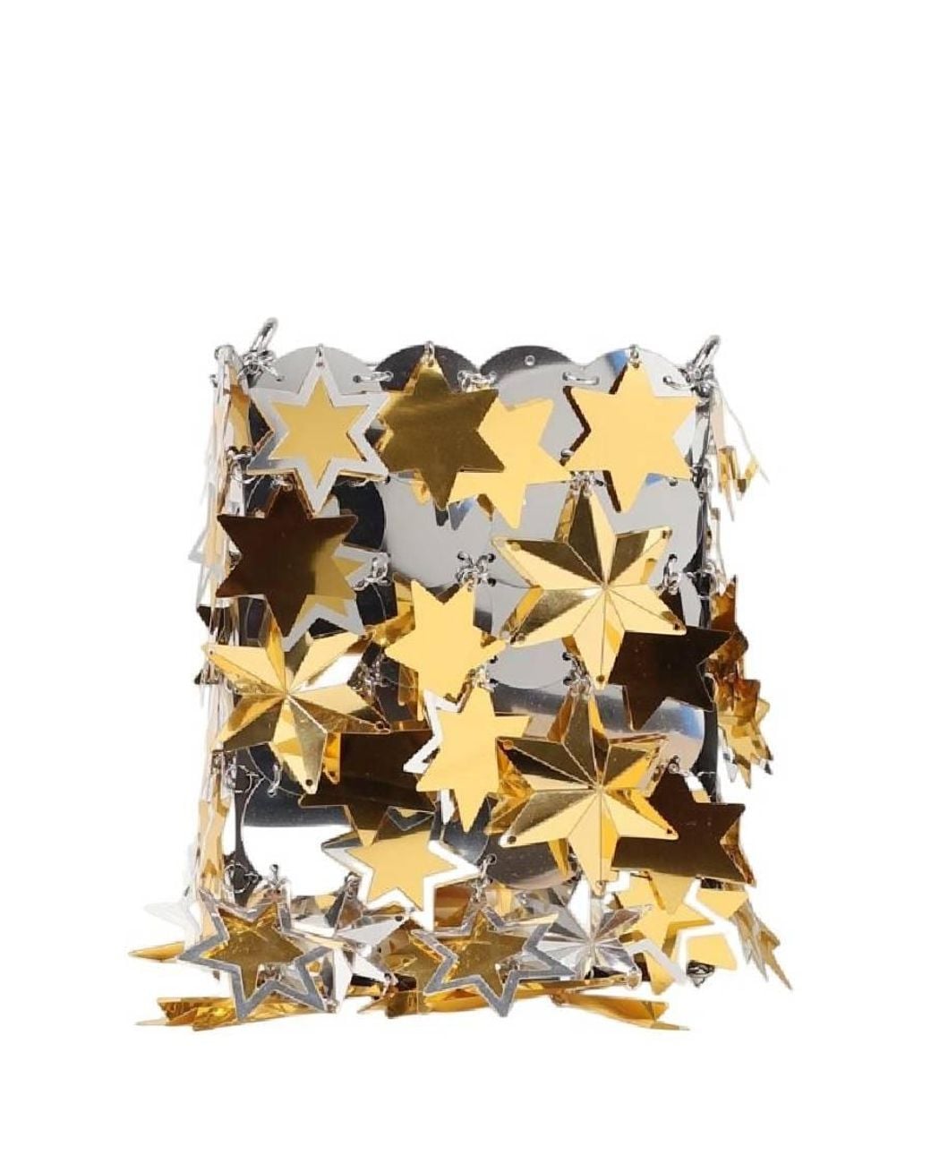 Rabanne Metallic Decorative Pendants Mini Crossbody Bag