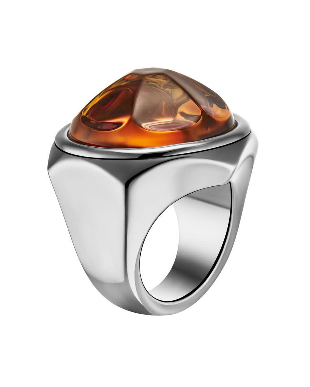 Baccarat Metallic 'B Mania Femme' Amber Crystal Ring 2803878 for men