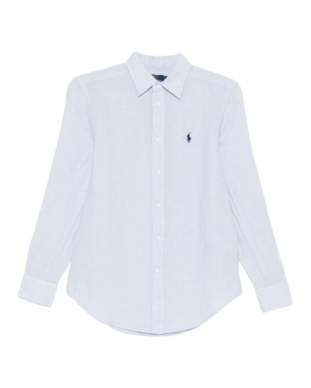 Polo Ralph Lauren White Classic Fit Linen Shirt for men