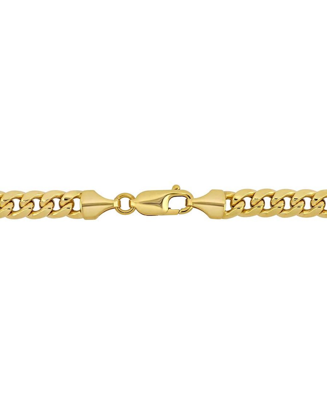 Amour Metallic 6.15Mm Miami Cuban Link Chain Necklace