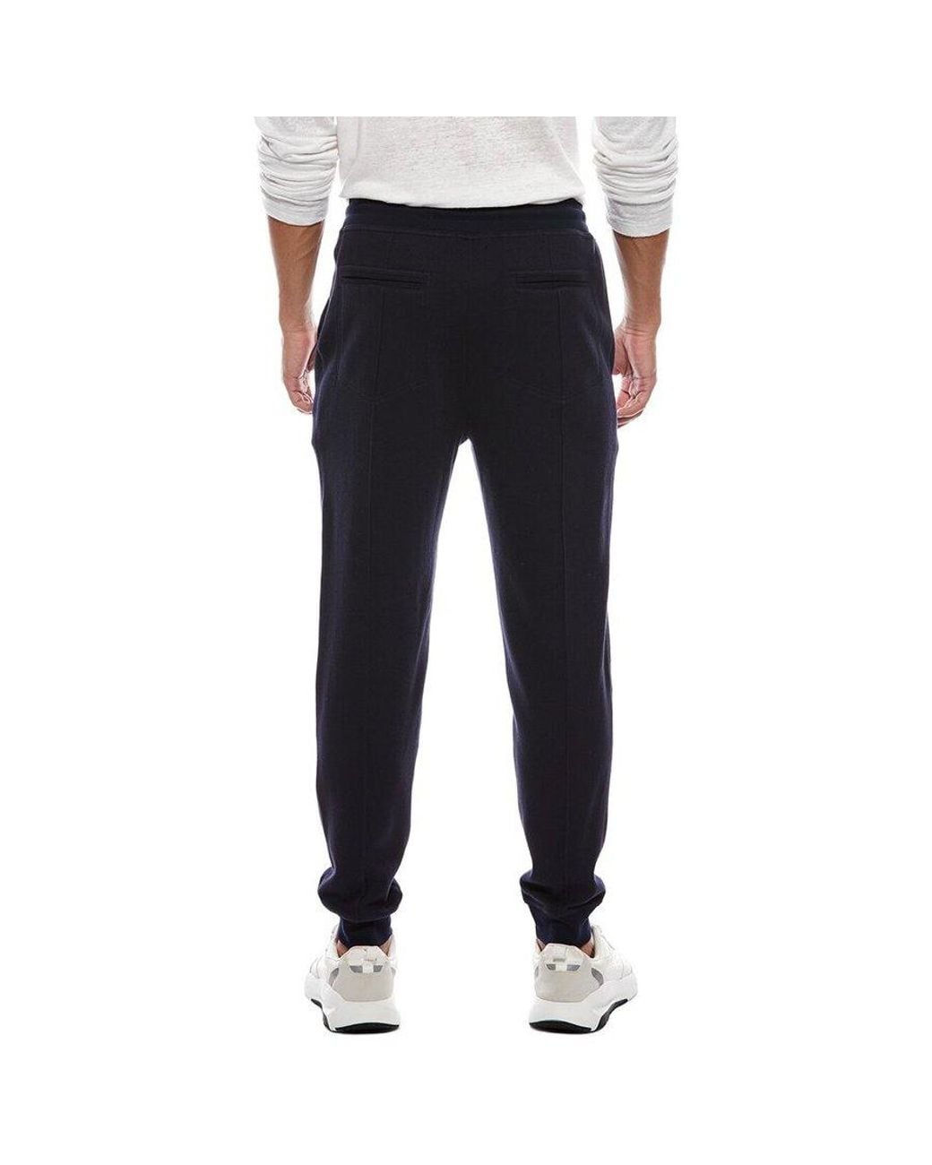 Brunello Cucinelli Black Tailored Jogger Trousers for men