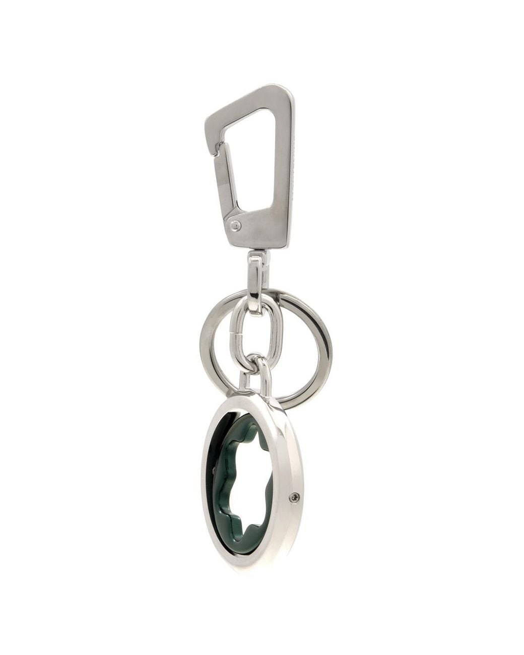 Montblanc Green Emblem Detailed Spinning Keychain