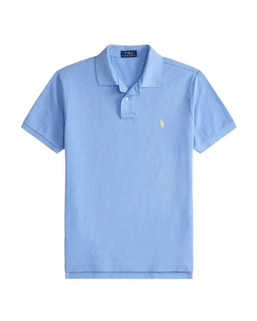 Polo Ralph Lauren Blue Custom Slim Fit Polo Shirt for men