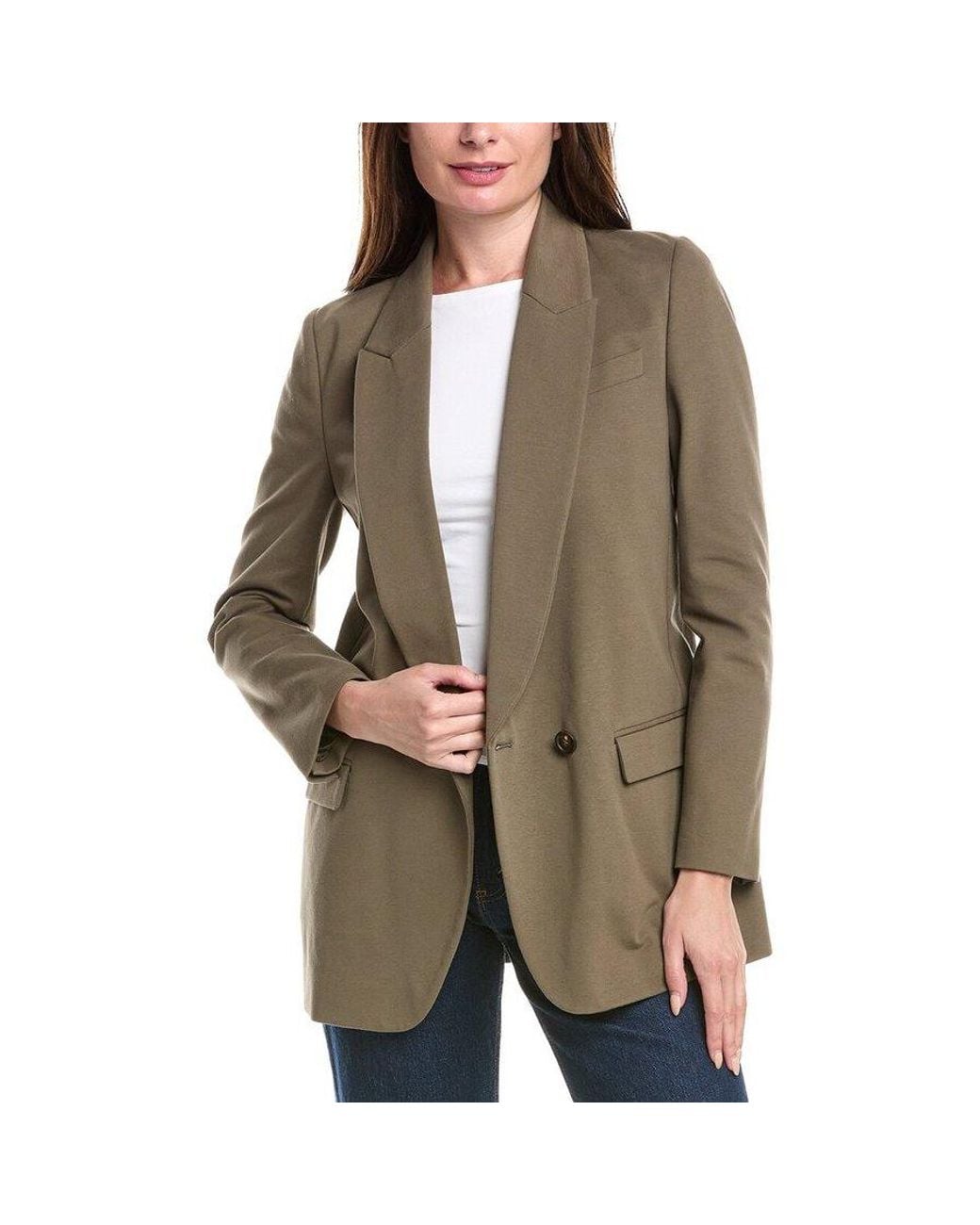 Brunello Cucinelli Brown Military Deconstructed Blazer, Brand Size 50 (Us for men
