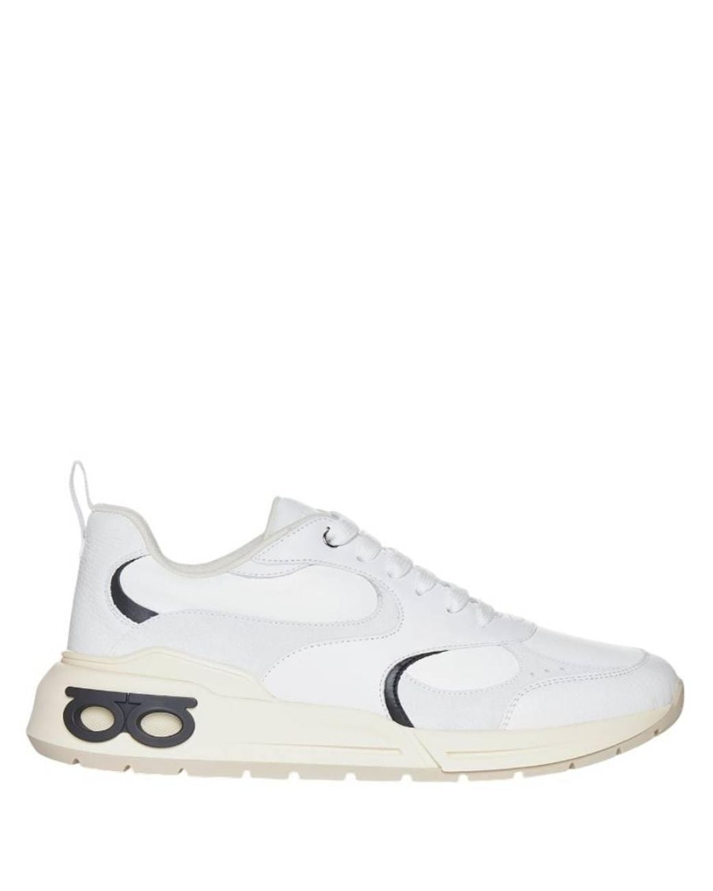 Ferragamo White Cosimina Low-Top Sneakers for men