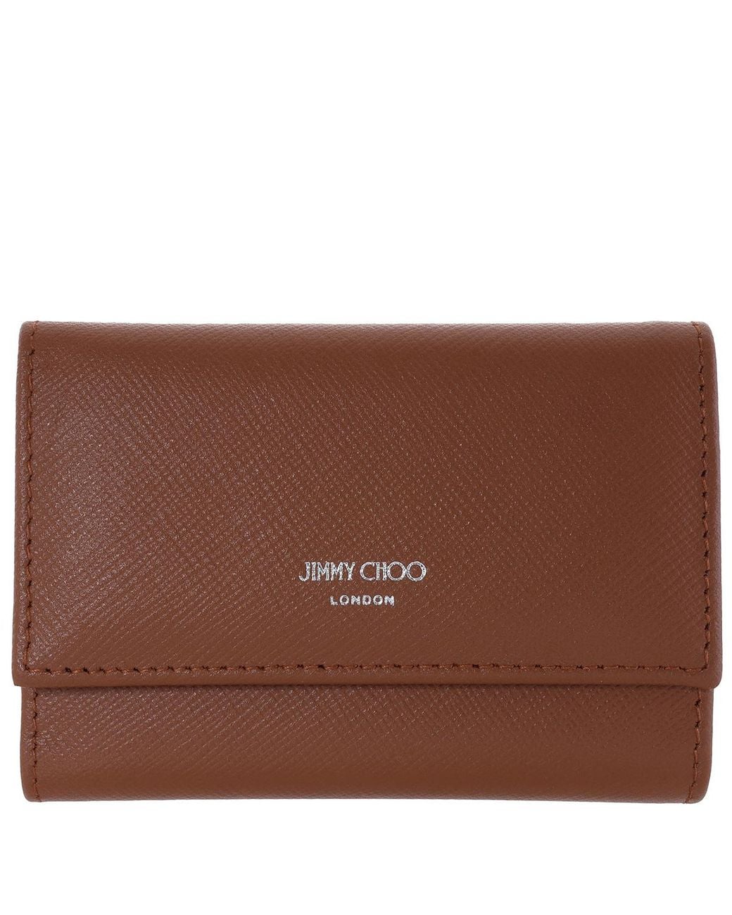 Jimmy Choo Brown Howick Leather Key Holder for men