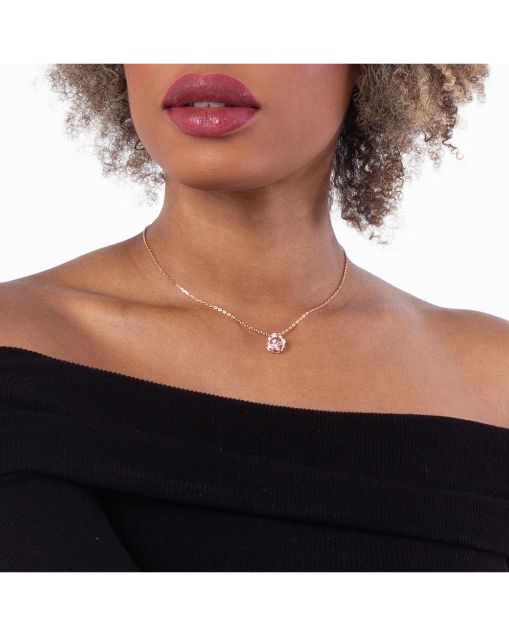 Swarovski Metallic Constella Dancing Stone Pendant Necklace for men