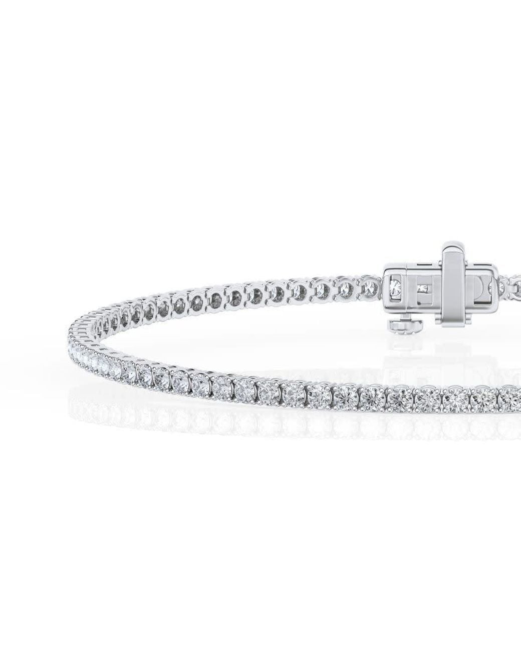 Brilliant Diamond White 3 Ctw Lab Grown Diamond Tennis Bracelet For for men