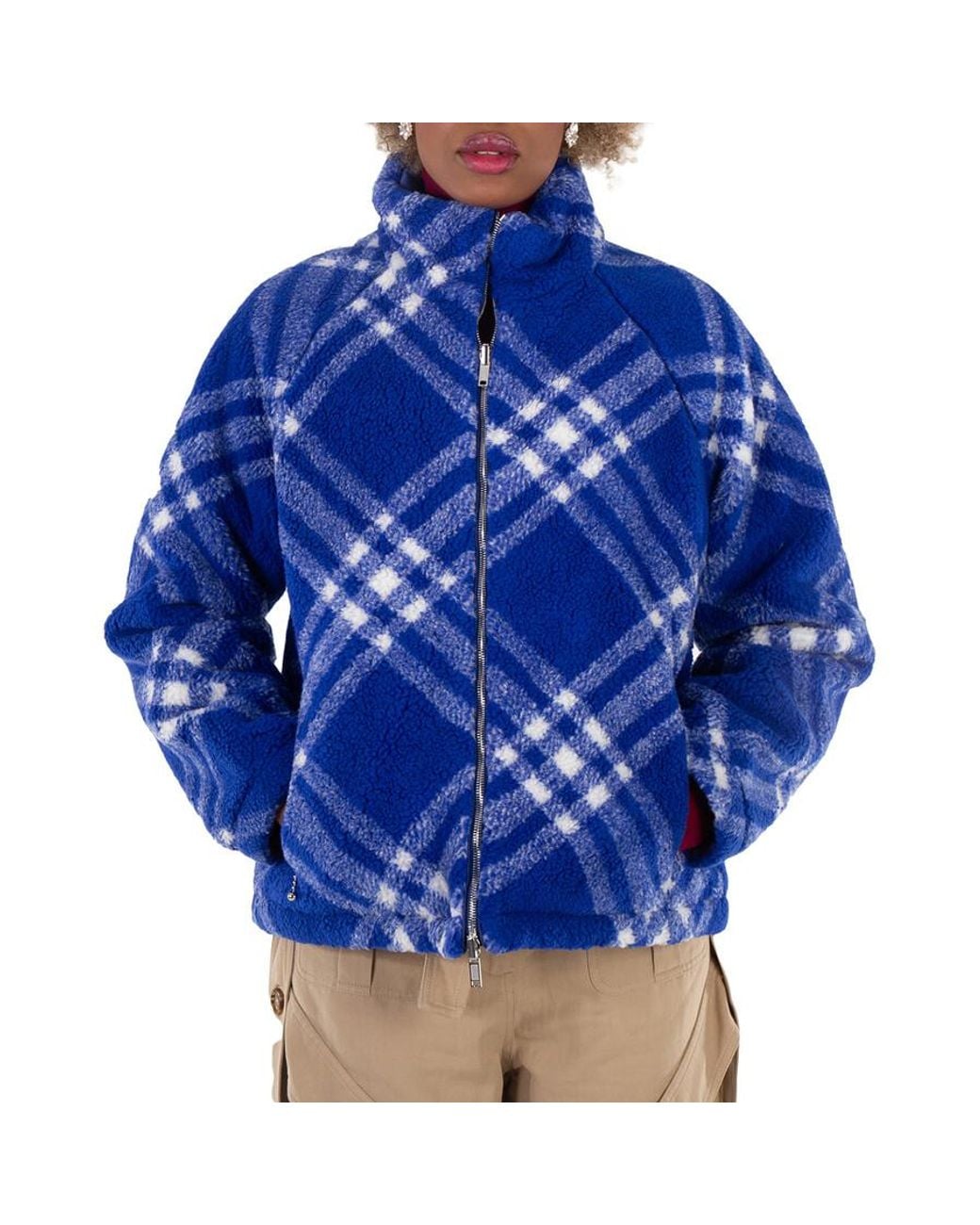 ジャケット・アウター BURBERRY BLUE LABEL check track jacket burberry--Reversible-Check-
