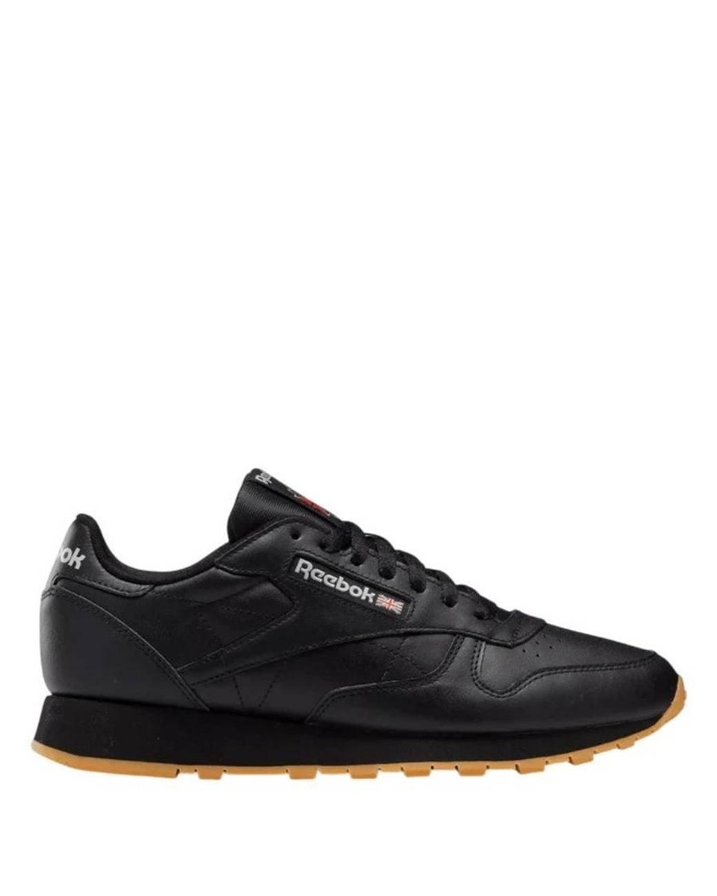 Reebok Black Classic Leather Retro Style Sneakers for men