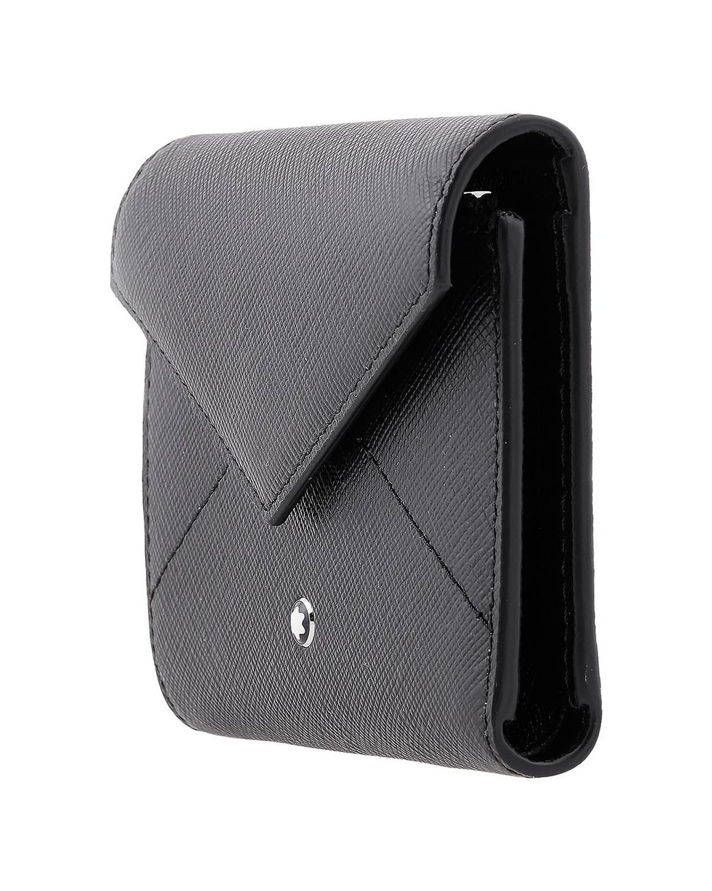 Montblanc Black Sartorial Leather Trio Wallet for men