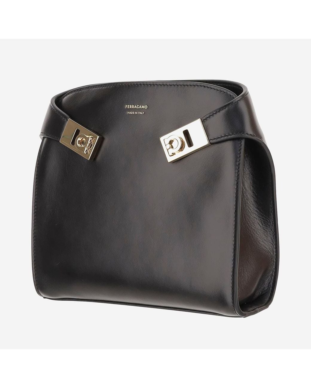 Ferragamo Black Hug Bb Leather Bag for men