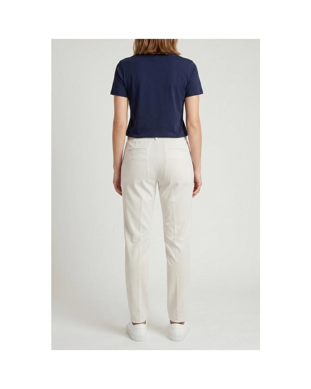 Brunello Cucinelli Blue Off Tailored Cotton Trousers, Brand Size 38 (Us for men