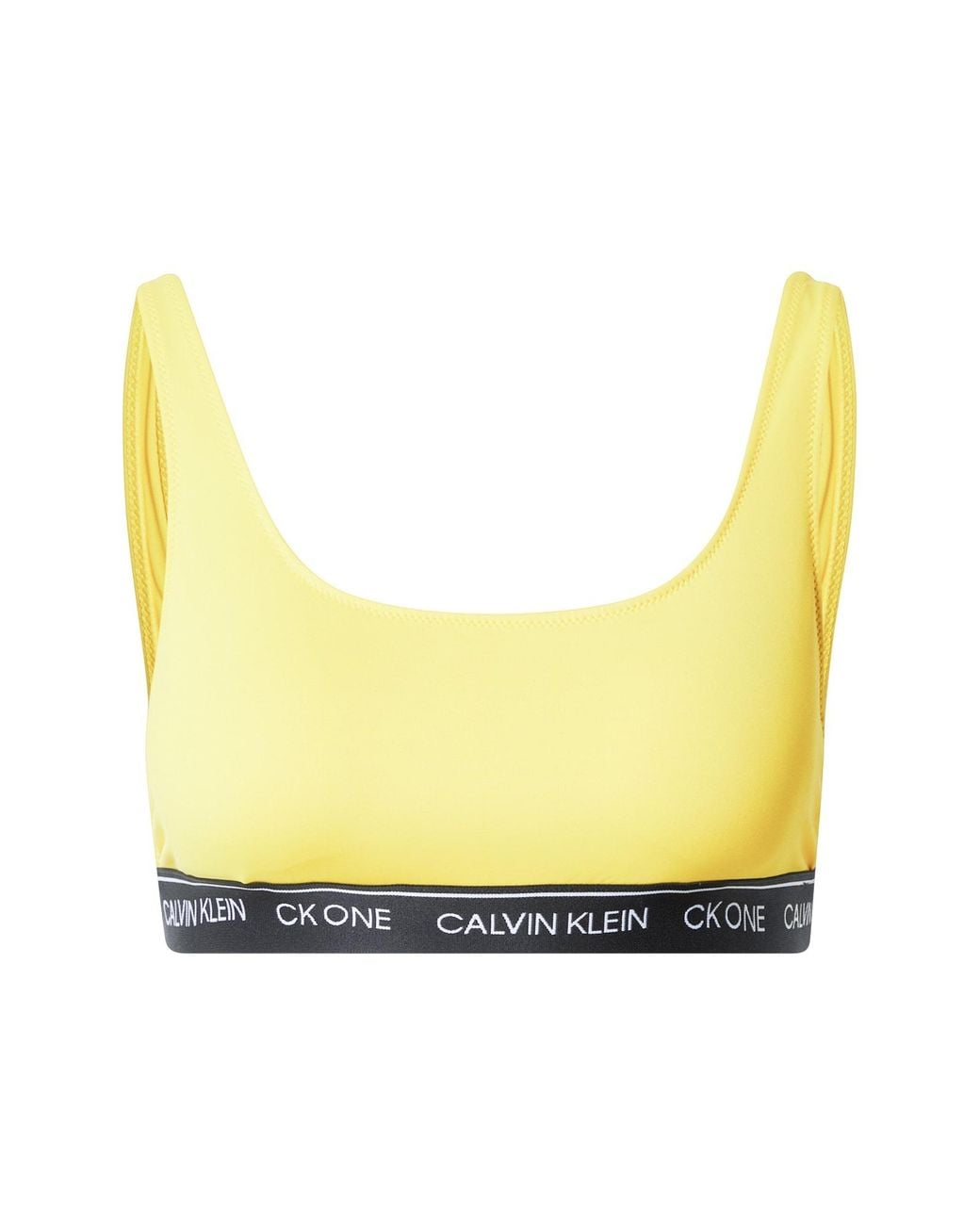 Calvin Klein Yellow Unlined Bralette- Scoop Neck Wireles Bro for men