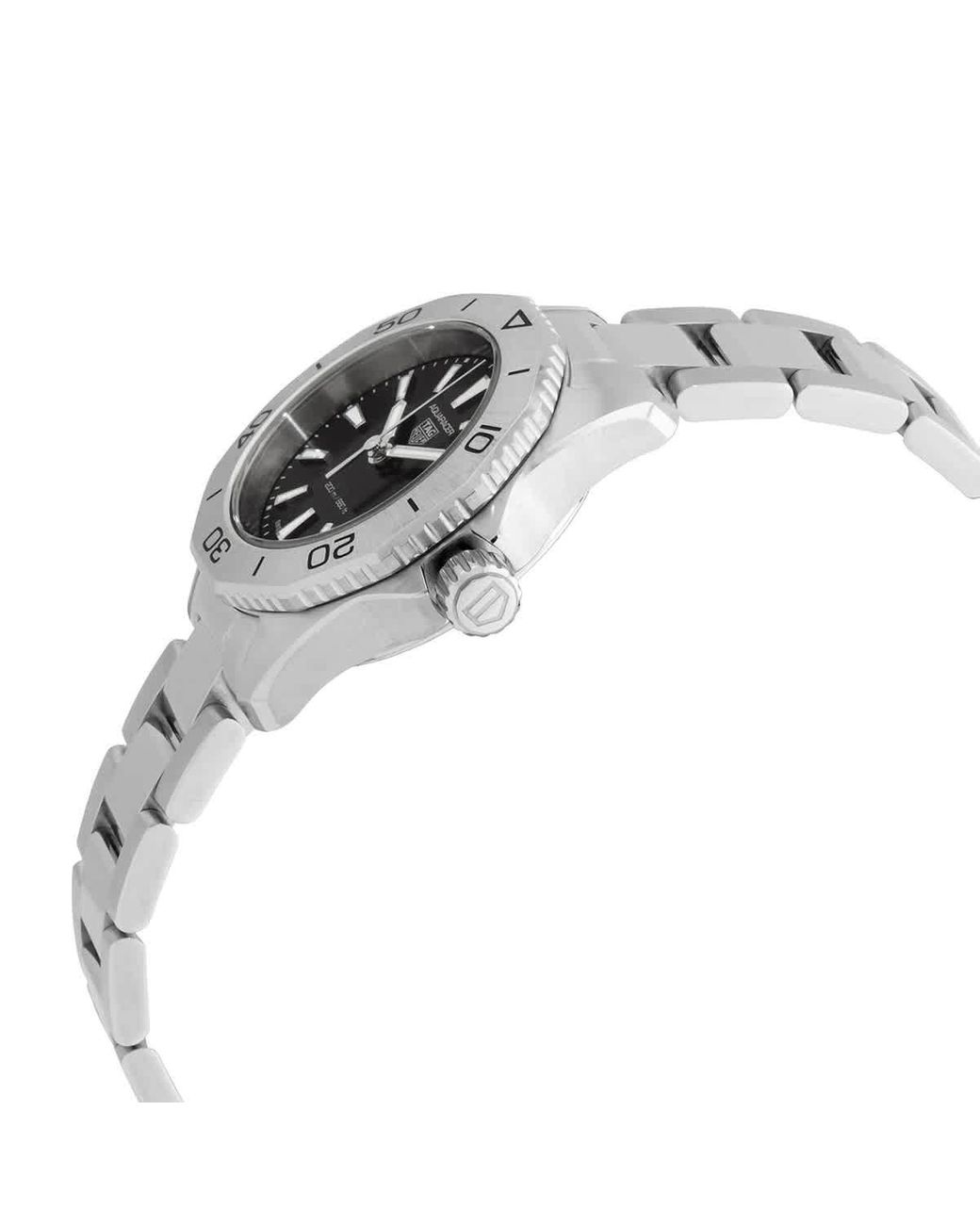 Tag Heuer Aquaracer Quartz Black Dial Watch in Metallic | Lyst Canada