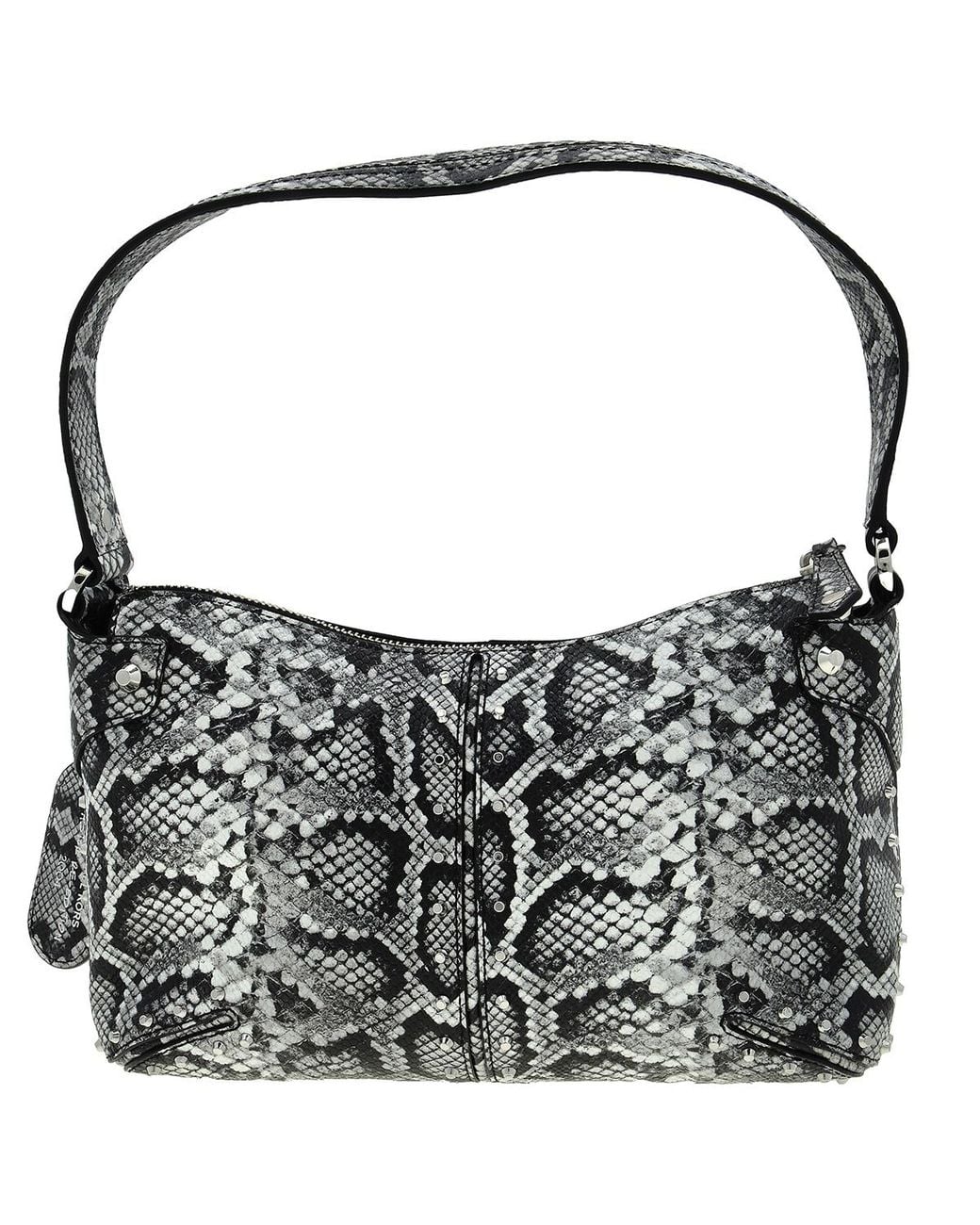 Michael Kors Black Astor Large Studded Leather Shoulder Bag