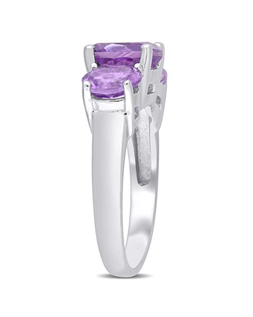 Amour Purple 3 3/8 Ct Tgw Amethyst 3-Stone Ring for men
