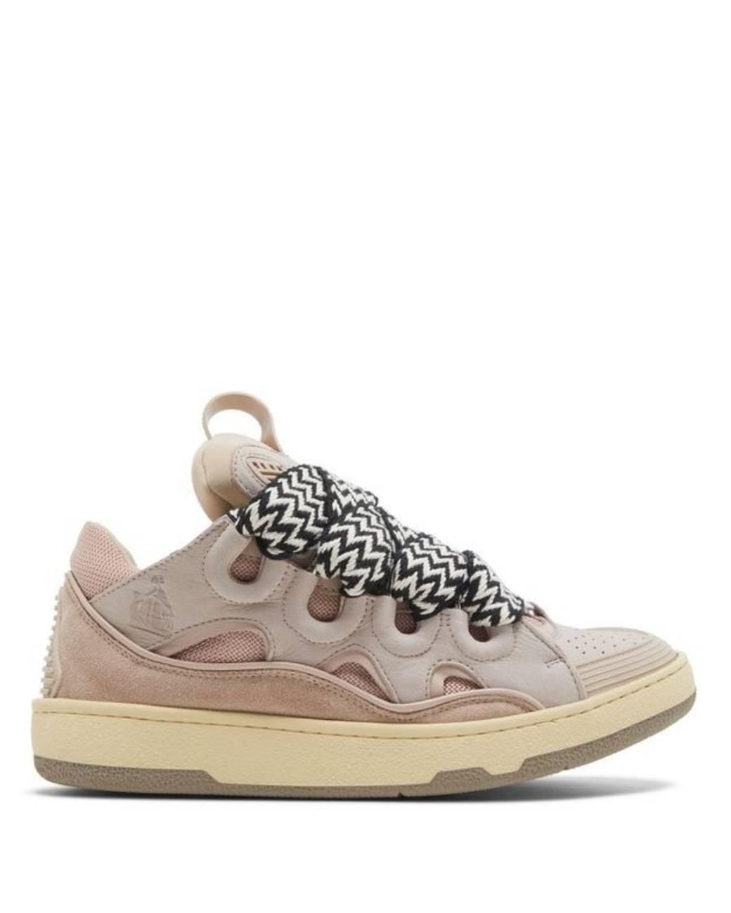 Lanvin Pink Pale Curb Sneakers, Brand Size 35 Us for men