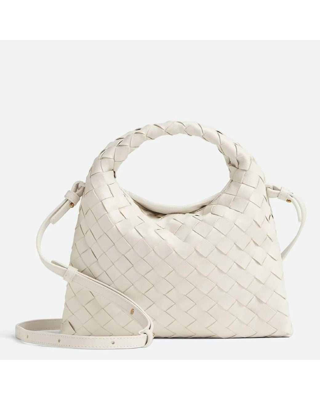 Bottega Veneta Natural Intrecciato Mini Hop Crossbody Bag for men